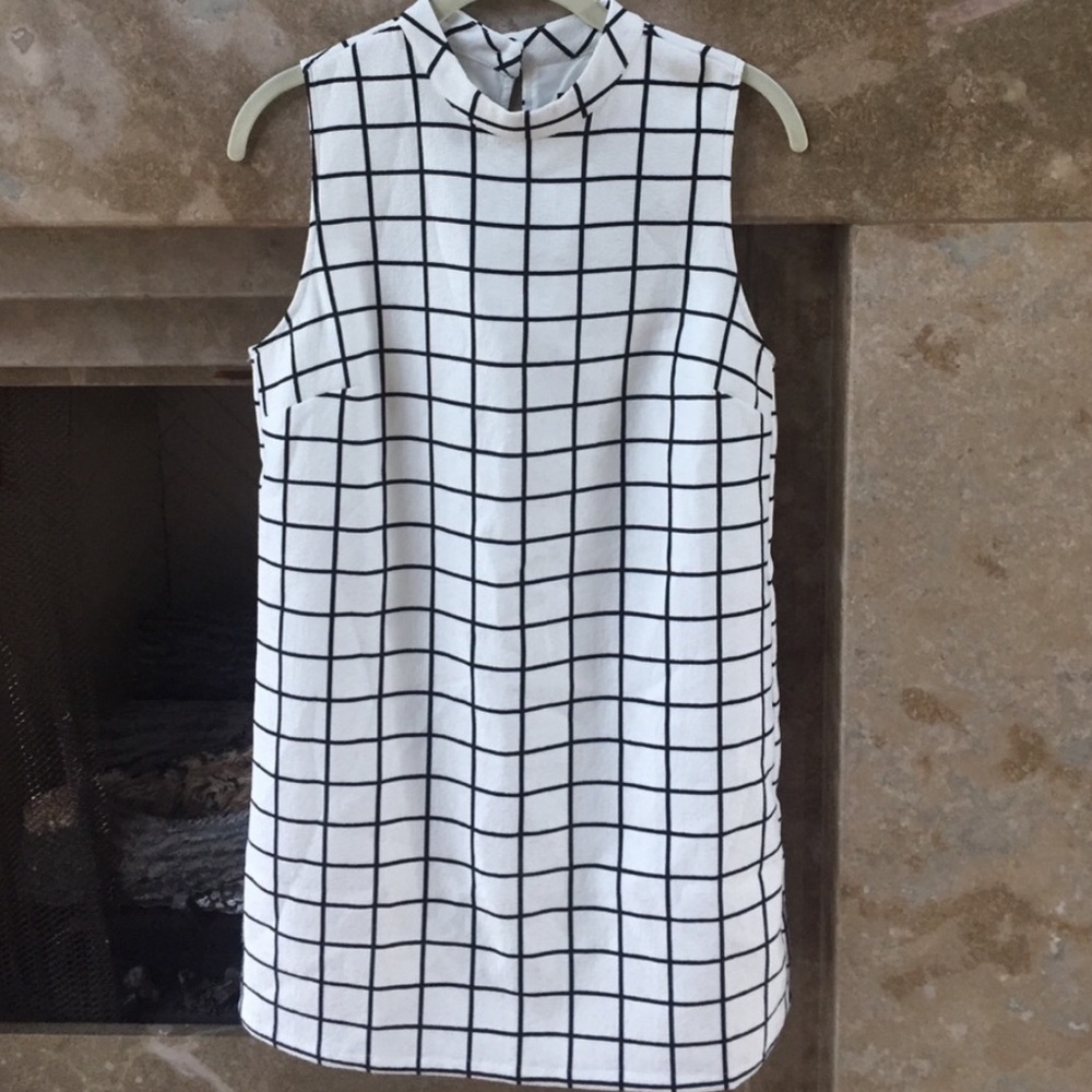 Forever 21 Grid Pattern Shift Dress - image 3